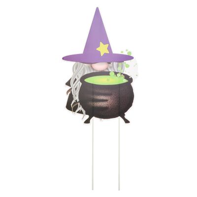 Halloween Yard Witch Yard Stakes Outdoor Lawn Insert for Haunted House Garden Decoration