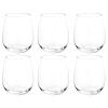 KOXIN-KARLU Classic 18-ounce Acrylic Stemless Wine Glasses, Unbreakable Mixed Drinkware Plastic Tumbler, set of 6 Clear view 1