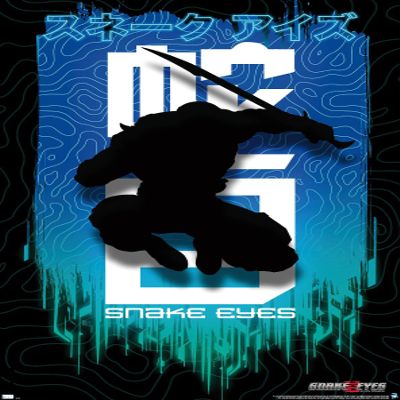 Trends International G.I. Joe: Snake Eyes - Shadow Wall Poster, 34L x 22.4W, Premium Unframed Version