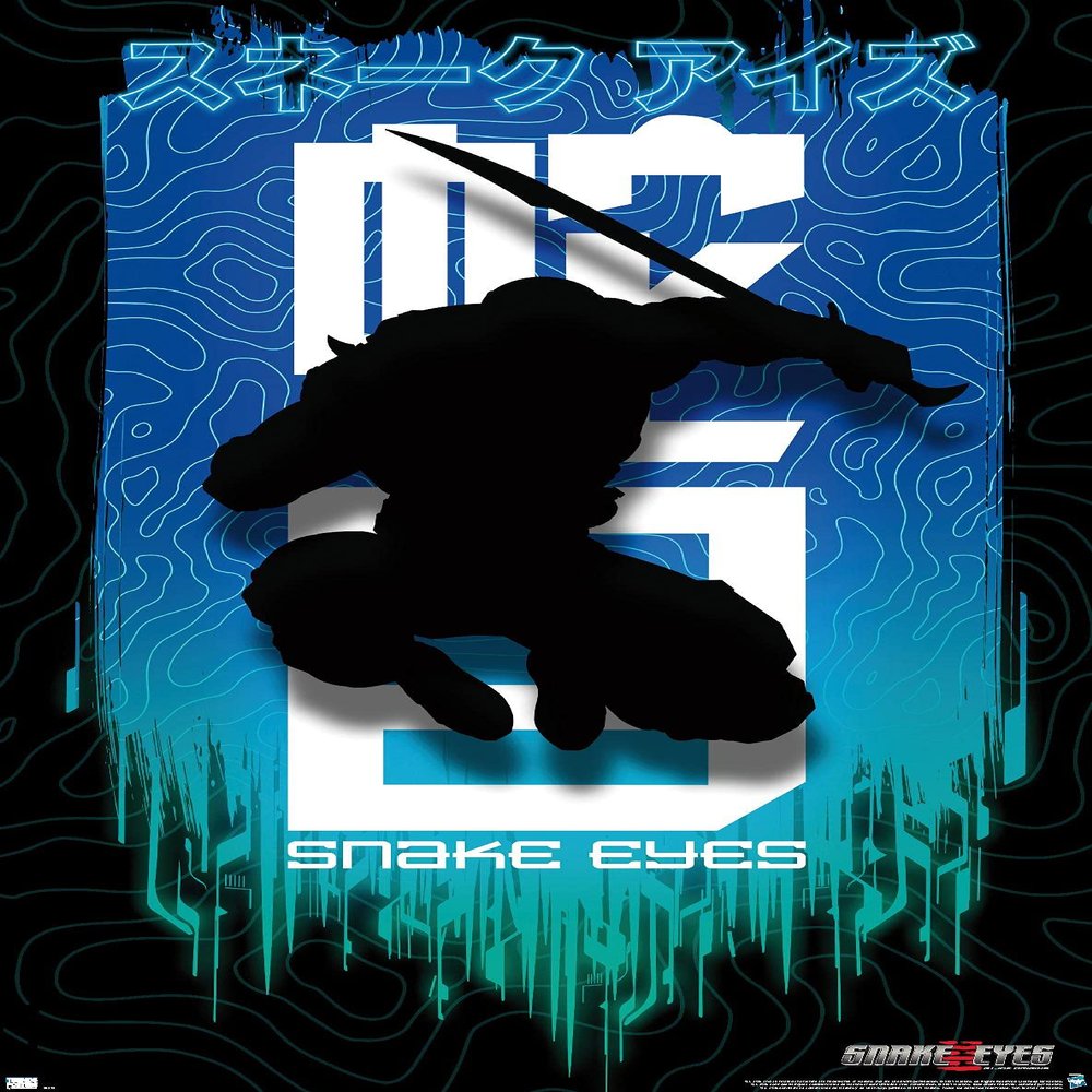 Trends International G.I. Joe: Snake Eyes - Shadow Wall Poster, 34L x 22.4W, Premium Unframed Version