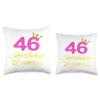 46th Birthday Princess Cute Art For Girl Women 46 Years Old Throw Pillow view 3
