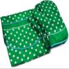 Polish Pottery 29-inch Apron with 2 Mitts Set (Green Theme) + Certificate of Authenticity view 1