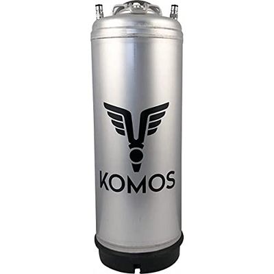 KOMOS Homebrew Keg | Stainless Steel | Ball Lock Keg | 5 Gallon