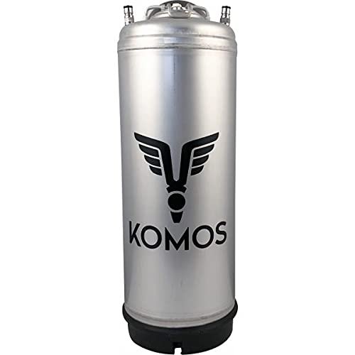 KOMOS Homebrew Keg | Stainless Steel | Ball Lock Keg | 5 Gallon
