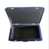 Noori Home - Lux Collection Modern Dove Rectangle Navy Velvet Storage Stool - 20x13.5x19 - Livingroom,Bedroom, Kid's Room, Nursery view 3