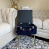 Noori Home - Lux Collection Modern Dove Rectangle Navy Velvet Storage Stool - 20x13.5x19 - Livingroom,Bedroom, Kid's Room, Nursery view 4
