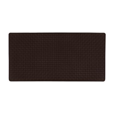 Achim Home Furnishings Woven-Embossed Faux-Leather Anti-Fatigue Mat - 20in x 39in - Black