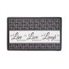 ACHIM Anti-Fatigue Floor Comfort Mat - 18 x 30 Inch (Live, Love, Laugh Charcoal) - Waterproof Non-Slip Rug - Easy to Clean Cushioned Mat for Kitchen, Bathroom, Standing Desk & Office Home Decor view 1