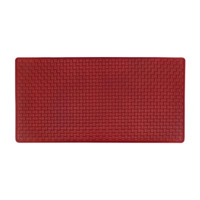 Achim Home Furnishings Woven-Embossed Faux-Leather Anti-Fatigue Mat - 20in x 39in - Lava