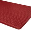 Achim Home Furnishings Woven-Embossed Faux-Leather Anti-Fatigue Mat - 20in x 39in - Lava view 4