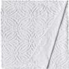 Beatrice Home Fashions Wedding Ring Chenille Bedspread, Full, White + 2 Wedding Ring Chenille Pillow Shams, Standard,White view 3