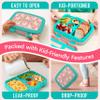 Bentgo Kids Prints Leak-Proof, 5-Compartment Bento-Style Kids Lunch Box - Ideal Portion Sizes for Ages 3-7, Durable, Drop-Proof, Dishwasher Safe, & PFAS & BPA-Free Materials (Llamas) view 4