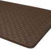 Achim Home Furnishings Woven-Embossed Faux-Leather Anti-Fatigue Mat - 20in x 39in - Espresso view 3