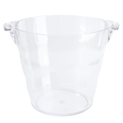 1pc Large Capacity Transparent Ice Bucket for Wine Beer Ice Container for Parties Restaurants Bars Buffets Easy to Clean Design