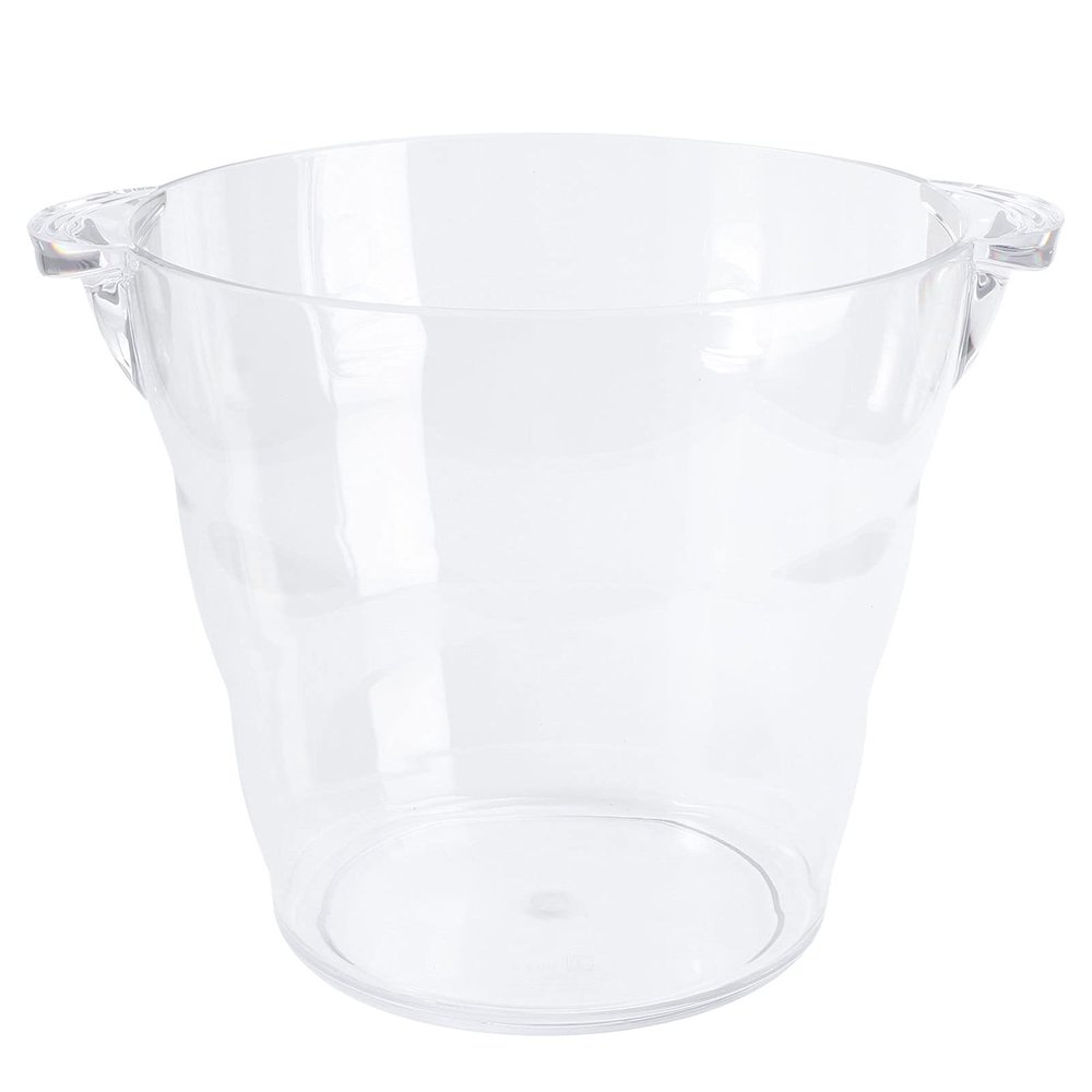 1pc Large Capacity Transparent Ice Bucket for Wine Beer Ice Container for Parties Restaurants Bars Buffets Easy to Clean Design