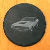 1970 Dodge Challenger Coasters: 4 Iconic Images in Every Set - Round Slate - Set of 4 view 2