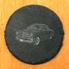 1950 Ford Club Coupe Coasters: Timeless Style for Your Drinks - Round Slate - Set of 4 view 2