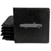 1964 Ford Galaxie 500: Classic Car Coasters with Space-Age Style - Square Slate - Set of 8 view 1