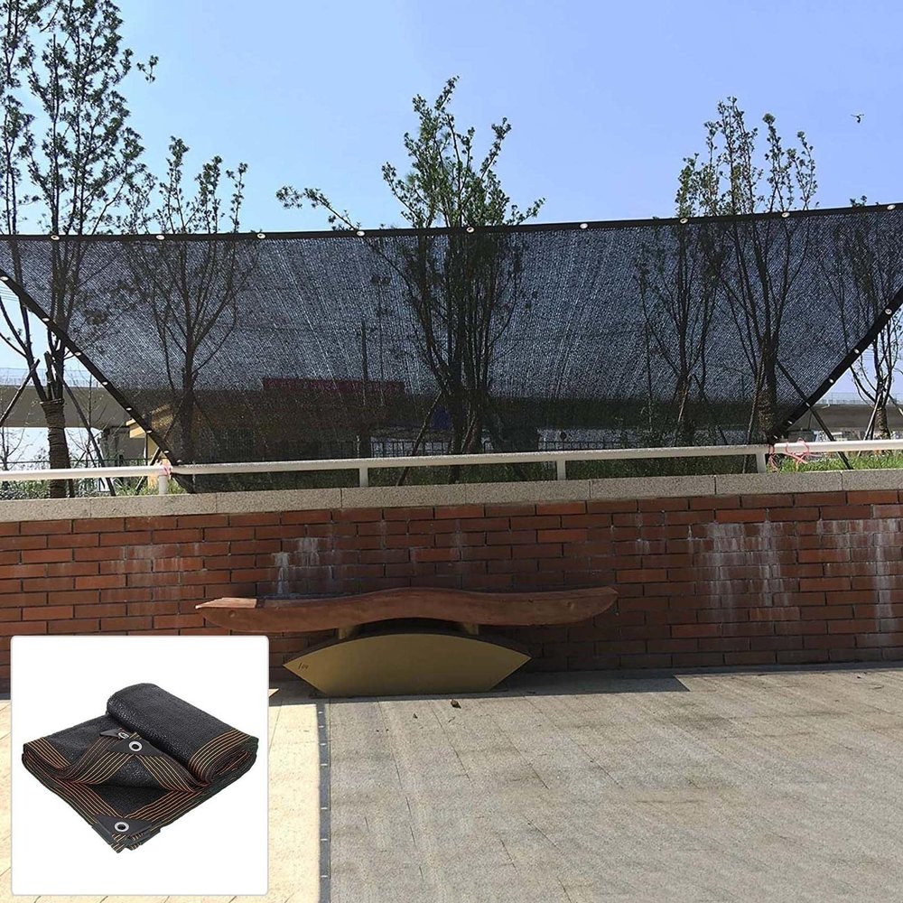 Shade Cloth,sunblock Shade Netting,greenhouse Plant Covers,anti-uv Shade Tarpaulin,black Privacy Fence,windproof,anti-aging,54 Sizes,2x4m/6.6x13.1ft