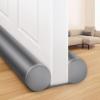 MAXTID Door Draft Stopper 36 Inch, Fits Door Gaps up to 1.7 Inch, Grey Under Door Sweeps Weather Stripping Large Door Noise Blocker Sound Proof Guard view 1