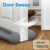 MAXTID Door Draft Stopper 36 Inch, Fits Door Gaps up to 1.7 Inch, Grey Under Door Sweeps Weather Stripping Large Door Noise Blocker Sound Proof Guard view 3