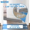 MAXTID Door Draft Stopper 36 Inch, Fits Door Gaps up to 1.7 Inch, Grey Under Door Sweeps Weather Stripping Large Door Noise Blocker Sound Proof Guard view 4