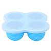Alvinlite 4 Hole Portable Silicone Egg Bites Mold Rack Steamer for Reusable Pressure Cooker Accessories Blue view 1