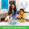 Bentgo Kids Prints Leak-Proof, 5-Compartment Bento-Style Kids Lunch Box - Ideal Portion Sizes for Ages 3-7, Durable, Drop-Proof, Dishwasher Safe, & PFAS & BPA-Free Materials (Space) view 2