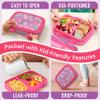 Bentgo Kids Prints Leak-Proof, 5-Compartment Bento-Style Kids Lunch Box - Ideal Portion Sizes for Ages 3-7, Durable, Drop-Proof, Dishwasher Safe, & PFAS & BPA-Free Materials (Fairies) view 4