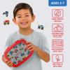 Bentgo Kids Prints Leak-Proof, 5-Compartment Bento-Style Kids Lunch Box - Ideal Portion Sizes for Ages 3-7, Durable, Drop-Proof, Dishwasher Safe, & PFAS & BPA-Free Materials (Trucks) view 3