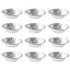 Hemoton 2.95 Inch Round Disposable Aluminum Tart Baking Pans Mini Pastry Mold for Individual Egg Tart Quiche and Dessert Baking view 1