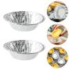 Hemoton 2.95 Inch Round Disposable Aluminum Tart Baking Pans Mini Pastry Mold for Individual Egg Tart Quiche and Dessert Baking view 4