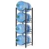 MOOACE 5 Gallon Water Jug Holder, 4 Tier Heavy Duty Water Cooler Jug Storage Rack, Detachable Water Dispenser Stand, Water Bottle Holder Organizer, Black view 1