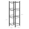 MOOACE 5 Gallon Water Jug Holder, 4 Tier Heavy Duty Water Cooler Jug Storage Rack, Detachable Water Dispenser Stand, Water Bottle Holder Organizer, Black view 2