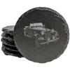A Toast to Tradition: Classic MG Coasters for Your Garage or Den - Round Slate - Set of 8 view 1