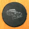 A Toast to Tradition: Classic MG Coasters for Your Garage or Den - Round Slate - Set of 8 view 2