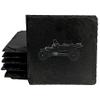A Blast from The Past: 1916 Ford Model T Coasters for Car Enthusiasts - Square Slate - Set of 4 view 1