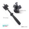 2 PACK Webers Wonders Multi Functional Hamburger Meat Chopper - Heat Resistant Potato Masher Stick - Ground Beef Utensil - Avocado Spatula Smasher - Nylon Cookware for Salad Mixing view 4