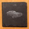 1972 Chevy Chevelle Malibu SS Coasters: Own a Piece of Muscle Car History - Square Slate - Set of 6 view 2