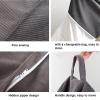 AMGJ Bean Bag Chair Cover Only(No Filler), Corduroy Fabric Lazy Sofa Cover for Organizing Children Plush Toys, for Adults, Kids, Teens,Khaki,80x90cm view 4