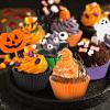 150 Pieces Halloween Picks Set - 50 Plastic Cupcake Topper Pumpkin Ghost Toothpicks With 100 Paper Cupcake Liners Muffin Wrappers Baking Cups for Kids Birthday Party Supplies view 4