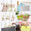 200pcs 3inch Clothes Pins Wooden Clothespins Heavy Duty Spring Wood Clips for Laundry Hanging Clothes Pictures Crafts view 2
