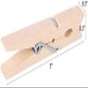 200pcs 3inch Clothes Pins Wooden Clothespins Heavy Duty Spring Wood Clips for Laundry Hanging Clothes Pictures Crafts view 4