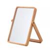 Uonlytech Desktop Makeup Mirror Glass Stereo Mirror Wooden Frame for Women Girls Dressing up view 1