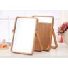 Uonlytech Desktop Makeup Mirror Glass Stereo Mirror Wooden Frame for Women Girls Dressing up view 3