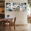 SERIMINO Lotus Flower Canvas Wall Decor Living Room, Blue Floral Picture Wall Art for Dining Room Bedroom, Art Prints Paintings for Home Decorations 16"X24" view 2