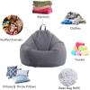 AMGJ Bean Bag Chair Cover Only(No Filler), Corduroy Fabric Lazy Sofa Cover for Organizing Children Plush Toys, for Adults, Kids, Teens,Green,90x110cm view 3