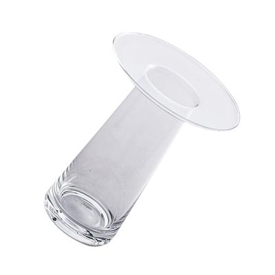 1pc Transparent Glass Vase Simple Flower Holder for Home Office Decoration for Fresh Flowers Design Modern Decor for Living Room Balcony