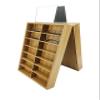FixtureDisplays 28-Slot (6.5X2X2.6" Slot) Storage Bin Organizer Sunglass Reading Glass Eyewear Displan Tabletop Travel Showcase with Mirrors Advent Calendar 21411-NPF view 1