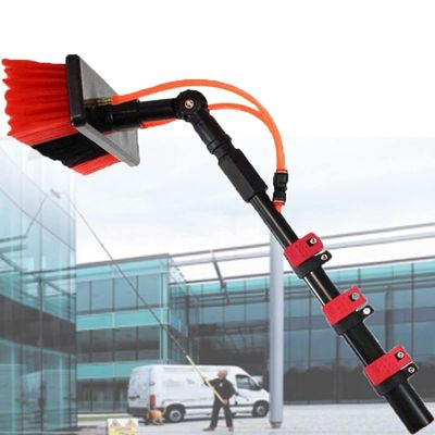 WZFANJIJ Telescopic Rod Window Cleaning, Solar Panel Cleaning Brush and Pole Water Fed, 3.6-11M for Photovoltaic Panel Cleaning, Trucks Windows, Window Glass Wall,18FT/5.4M
